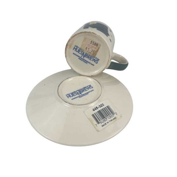 Herman Dodge Hues and Brews Vintage Mid-Century Modern Ceramic Cup and Saucer Se - Picture 8 of 11